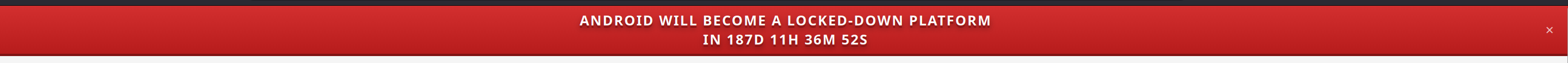 Android will become a locked-down platform