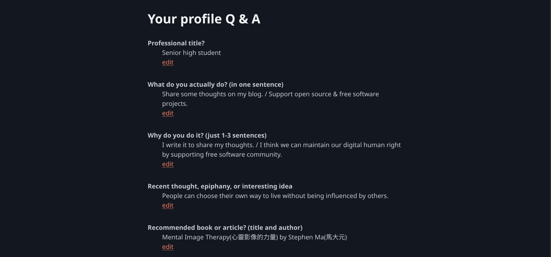 Q & A 預覽